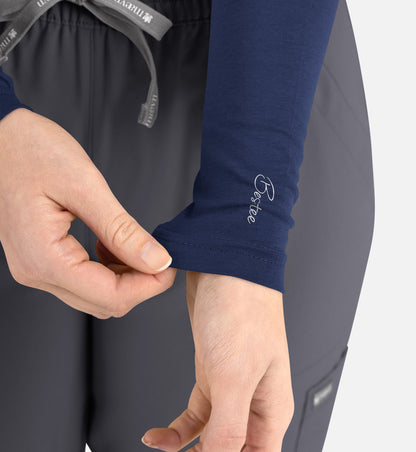 Maevn Bestee Women’s Basic Long Sleeve Underscrub Tee 6909