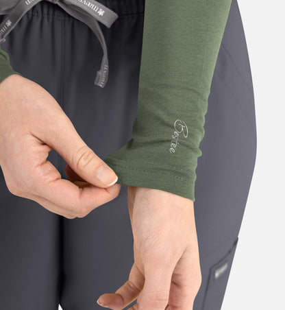 Maevn Bestee Women’s Basic Long Sleeve Underscrub Tee 6909