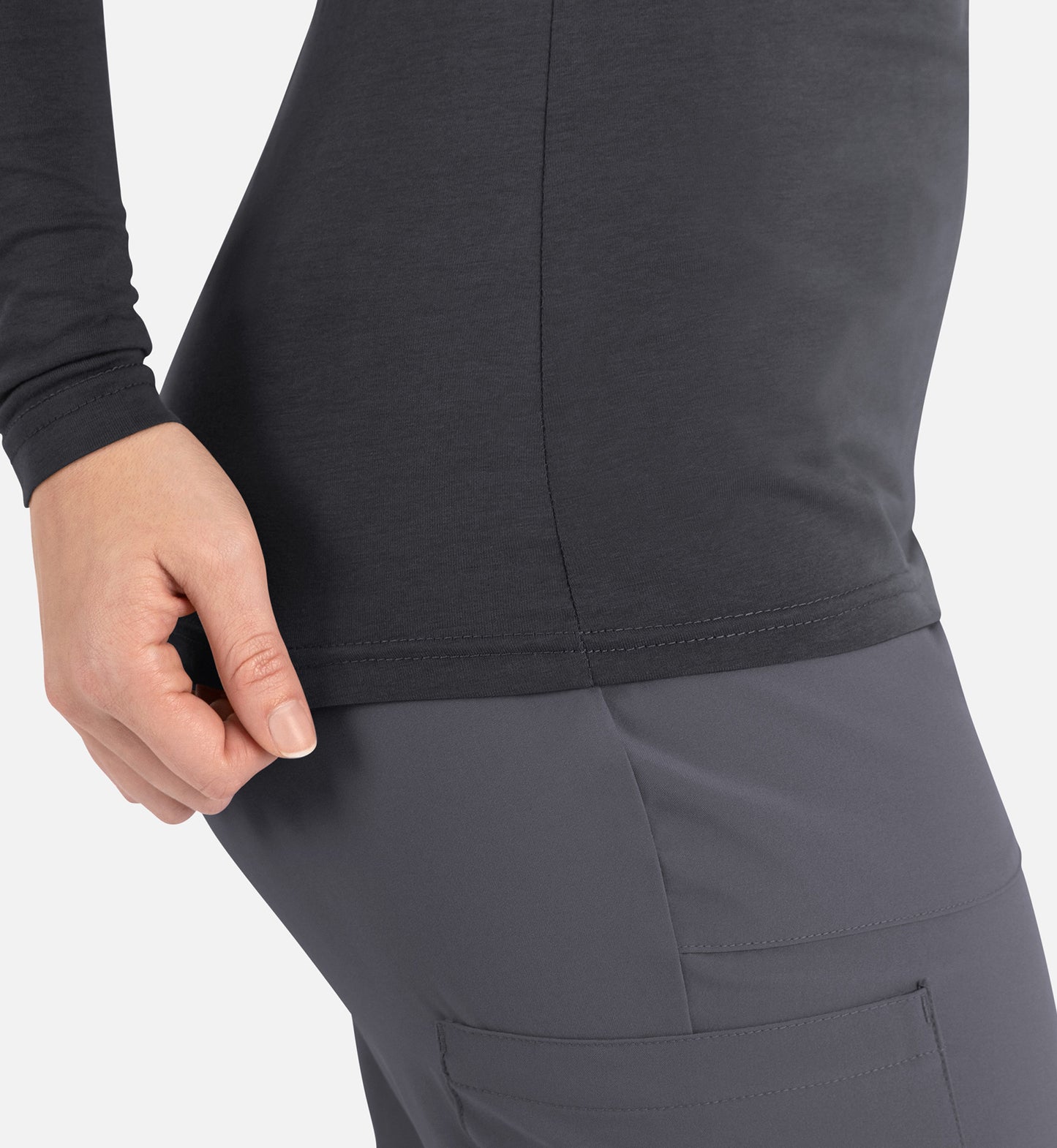 Maevn Bestee Women’s Basic Long Sleeve Underscrub Tee 6909