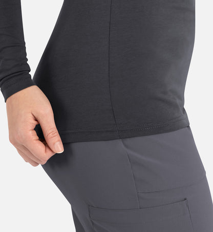 Maevn Bestee Women’s Basic Long Sleeve Underscrub Tee 6909