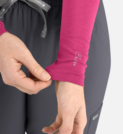 Maevn Bestee Women’s Basic Long Sleeve Underscrub Tee 6909