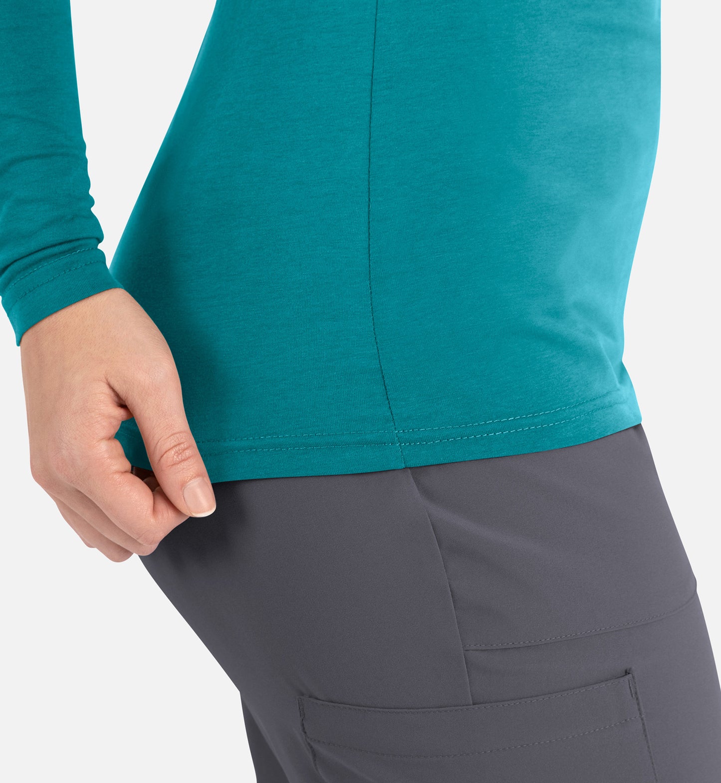 Maevn Bestee Women’s Basic Long Sleeve Underscrub Tee 6909