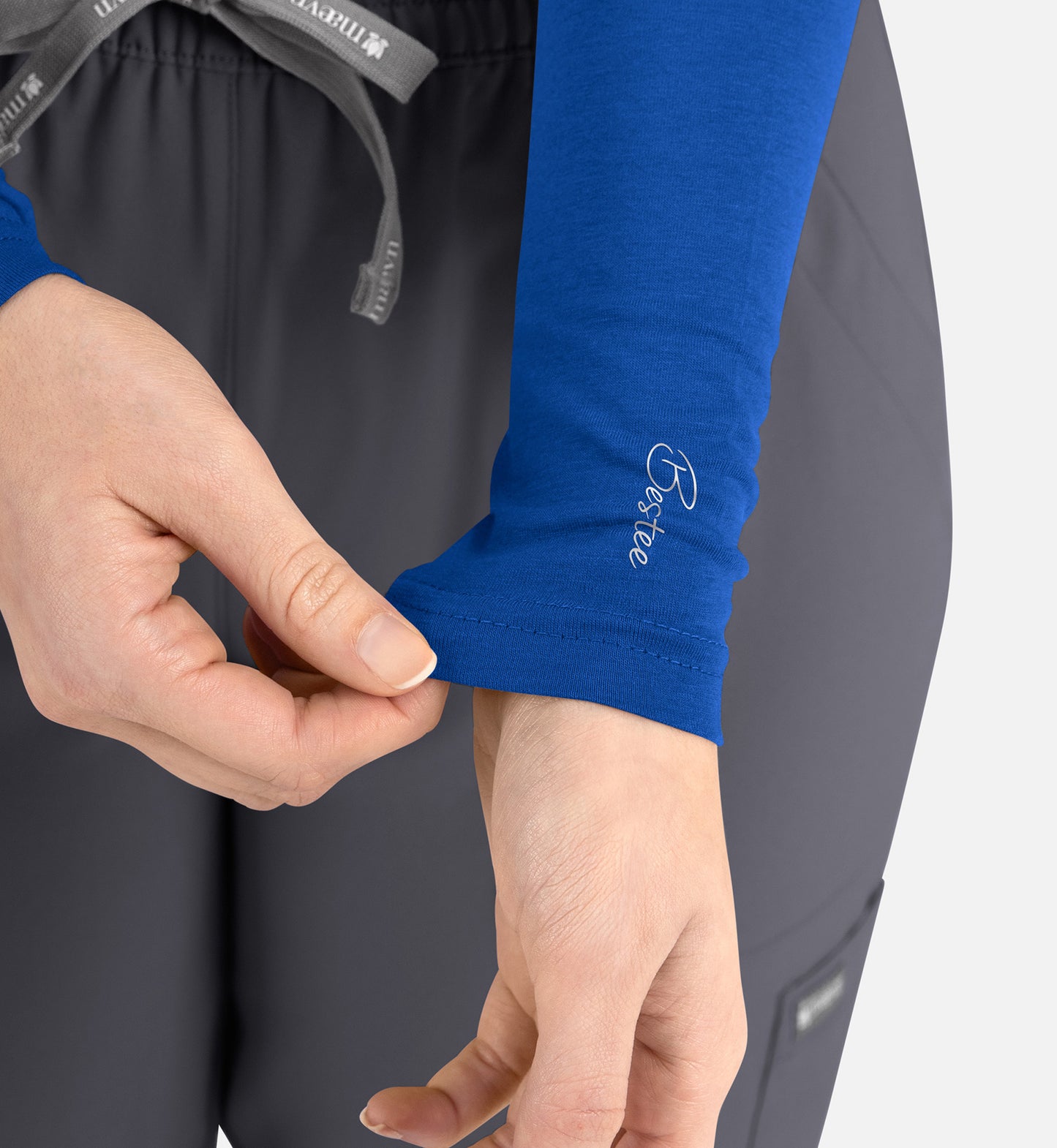 Maevn Bestee Women’s Basic Long Sleeve Underscrub Tee 6909