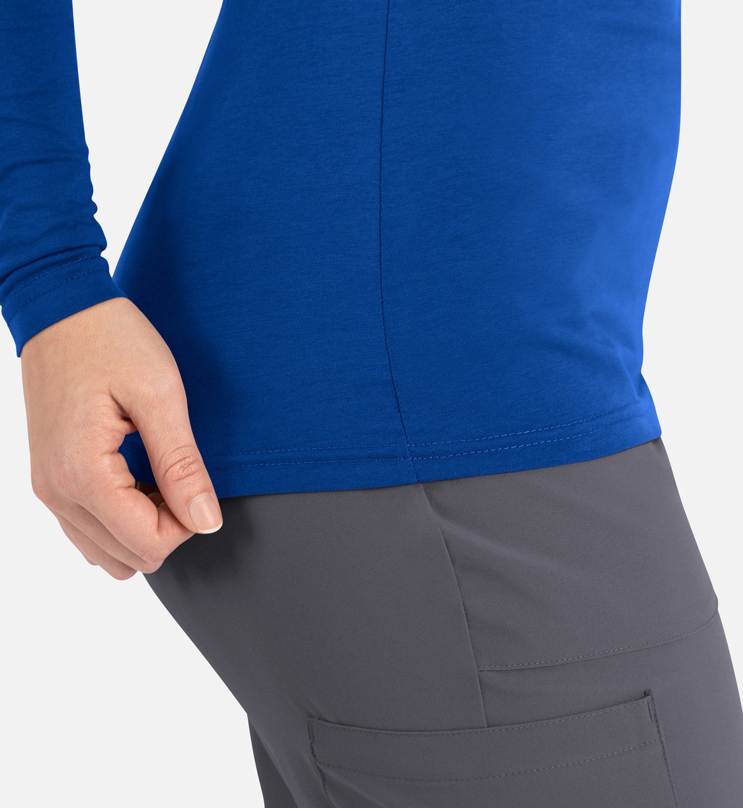 Maevn Bestee Women’s Basic Long Sleeve Underscrub Tee 6909