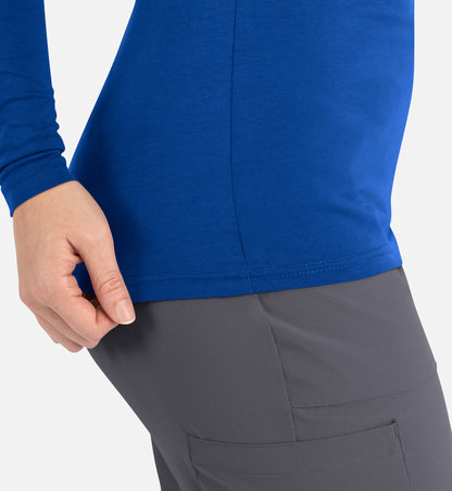 Maevn Bestee Women’s Basic Long Sleeve Underscrub Tee 6909