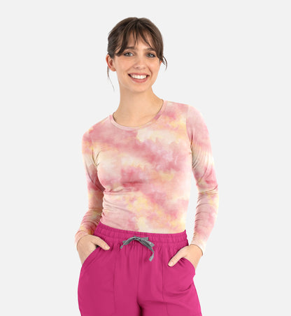 Maevn Bestee Women’s Basic Long Sleeve Underscrub Tee 6909