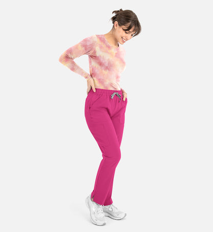 Maevn Bestee Women’s Basic Long Sleeve Underscrub Tee 6909