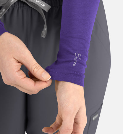 Maevn Bestee Women’s Basic Long Sleeve Underscrub Tee 6909