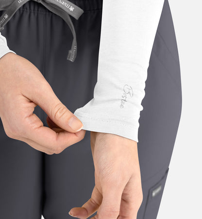 Maevn Bestee Women’s Basic Long Sleeve Underscrub Tee 6909