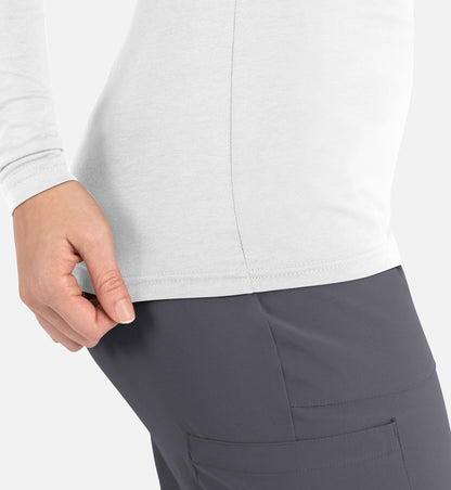 Maevn Bestee Women’s Basic Long Sleeve Underscrub Tee 6909