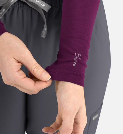 Maevn Bestee Women’s Basic Long Sleeve Underscrub Tee 6909