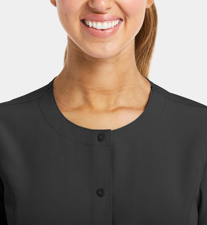 Women’s  - Maevn Matrix Impulse Round Neck Snap Button Jacket 7510