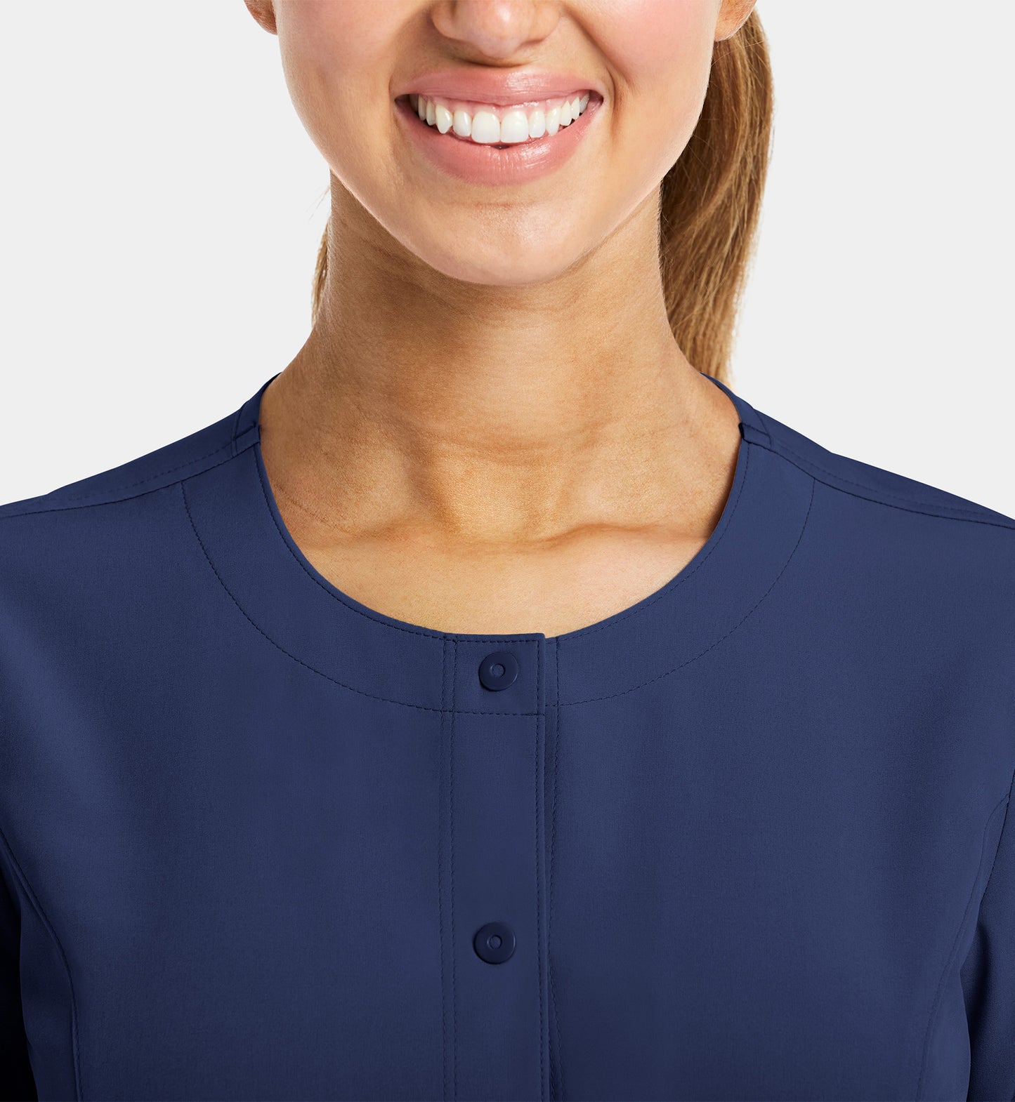 Women’s  - Maevn Matrix Impulse Round Neck Snap Button Jacket 7510