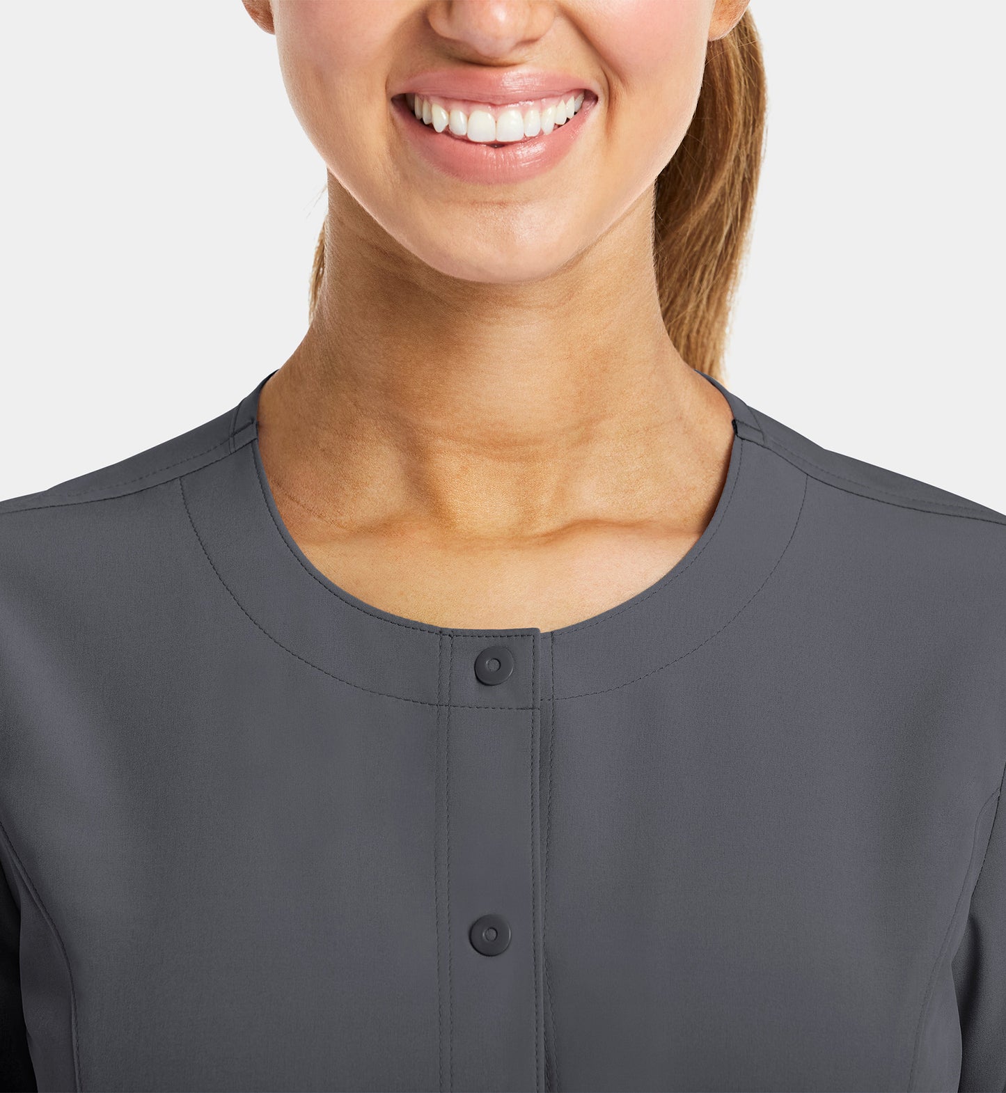 Women’s  - Maevn Matrix Impulse Round Neck Snap Button Jacket 7510