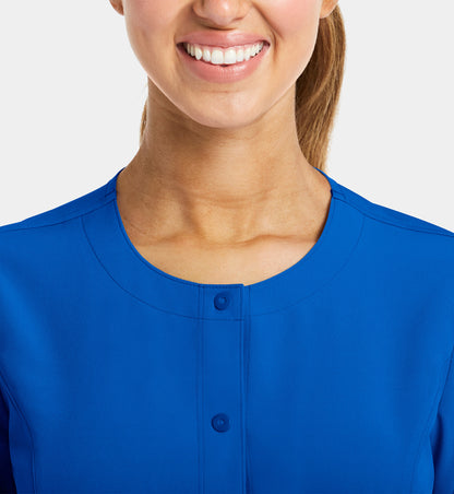 Women’s  - Maevn Matrix Impulse Round Neck Snap Button Jacket 7510