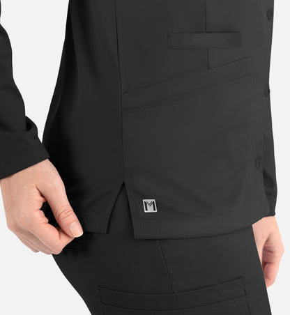 Women Maevn Matric Round Neck Snap Jacket 7701