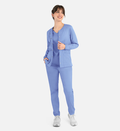 Women Maevn Matric Round Neck Snap Jacket 7701