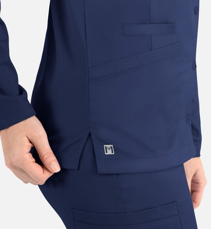 Women Maevn Matric Round Neck Snap Jacket 7701