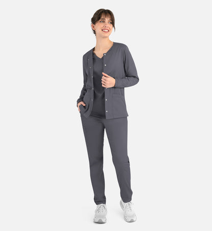 Women Maevn Matric Round Neck Snap Jacket 7701