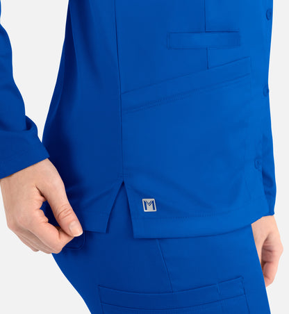 Women Maevn Matric Round Neck Snap Jacket 7701