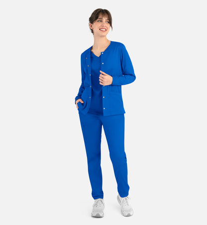 Women Maevn Matric Round Neck Snap Jacket 7701