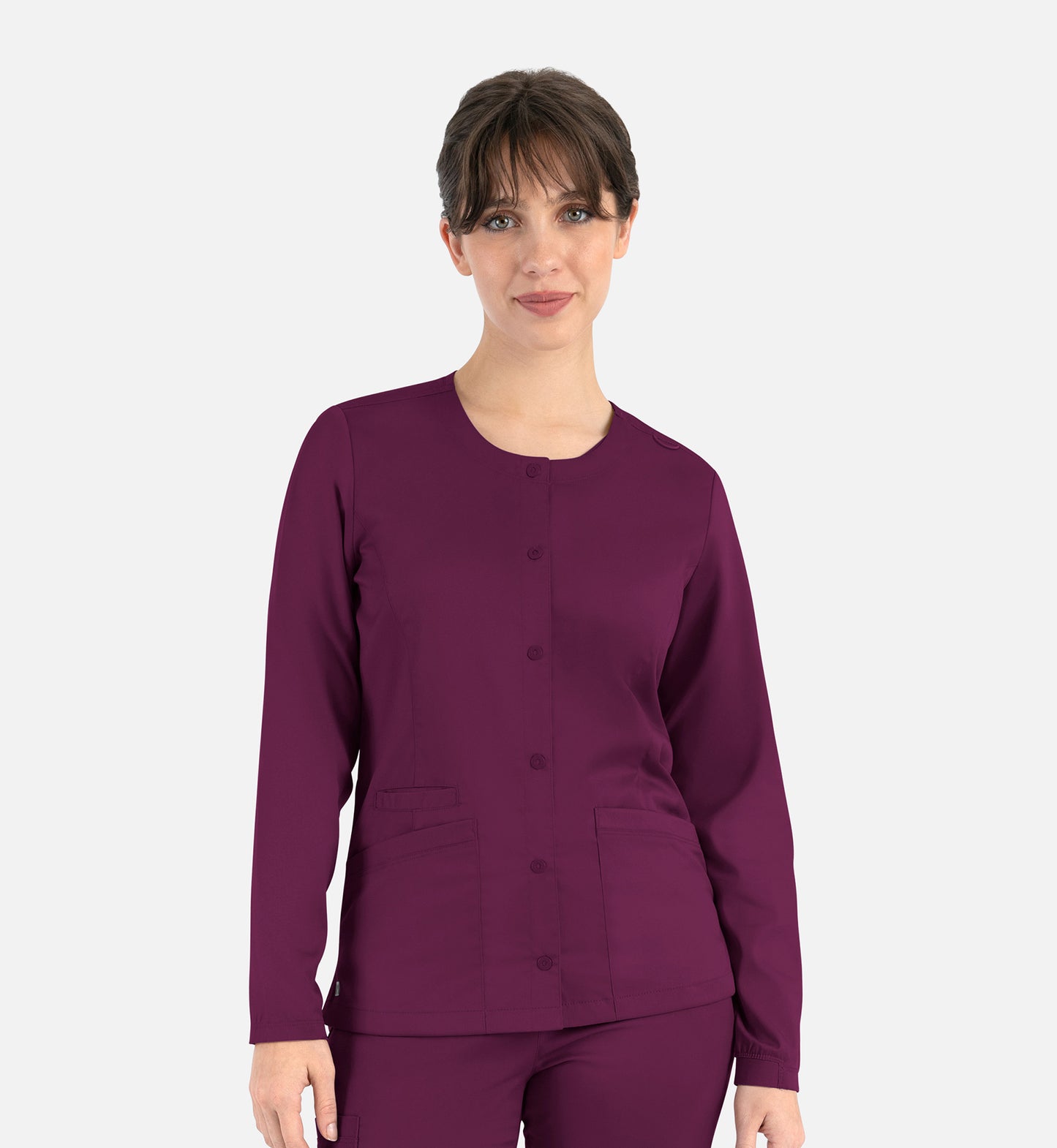 Women Maevn Matric Round Neck Snap Jacket 7701