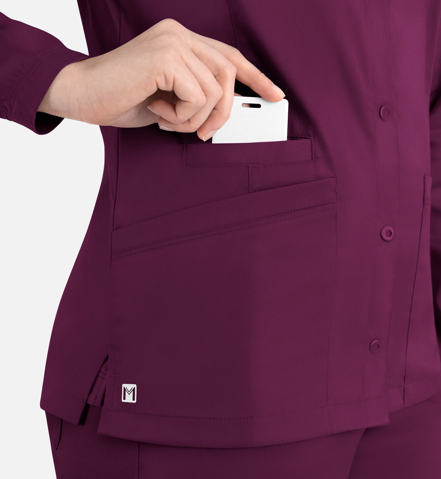 Women Maevn Matric Round Neck Snap Jacket 7701