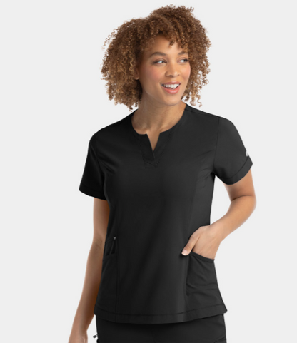 IRG –EPIC Notched Crew Neck Top | 4802