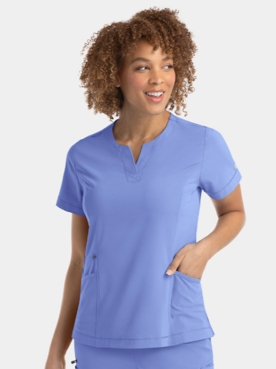 IRG –EPIC Notched Crew Neck Top | 4802