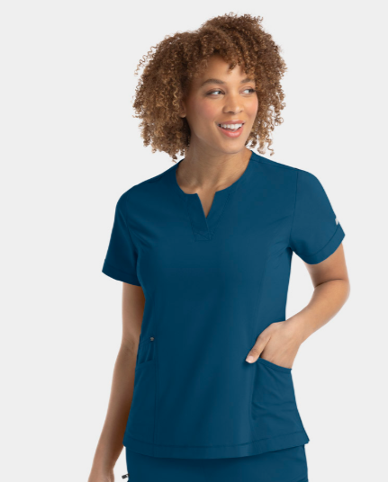 IRG –EPIC Notched Crew Neck Top | 4802