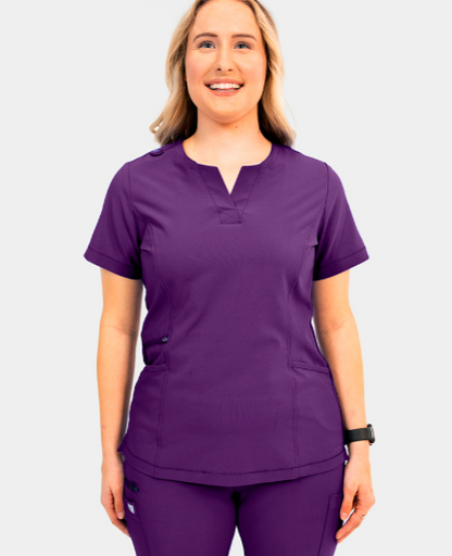 IRG –EPIC Notched Crew Neck Top | 4802