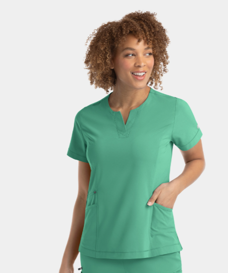 IRG –EPIC Notched Crew Neck Top | 4802