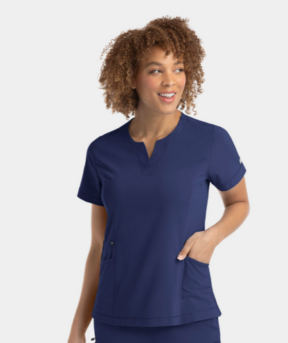 IRG –EPIC Notched Crew Neck Top | 4802