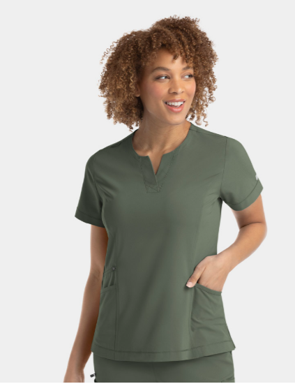 IRG –EPIC Notched Crew Neck Top | 4802