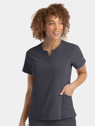 IRG –EPIC Notched Crew Neck Top | 4802