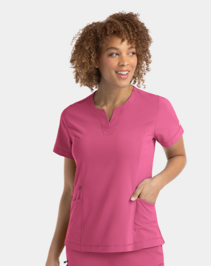 IRG –EPIC Notched Crew Neck Top | 4802