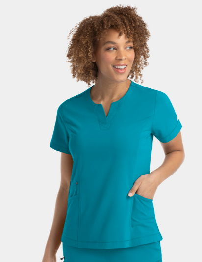 IRG –EPIC Notched Crew Neck Top | 4802