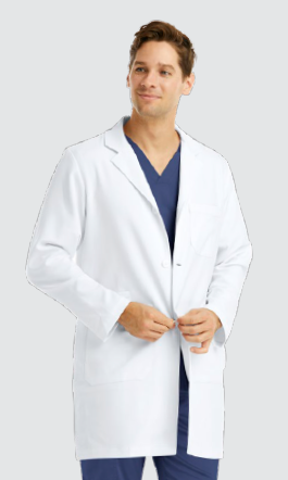 MAEVN MEN’S MID LENGTH LAB COAT 35.5INCH 5872