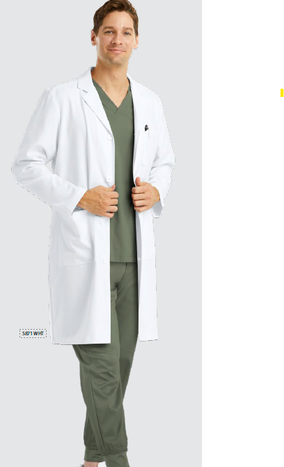 MAEVN MEN’S FULL LENGTH LAB COAT 40INCH  5871