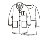 MAEVN MOMENTUM UNISEX FULL LENGTH LAB COAT 7555